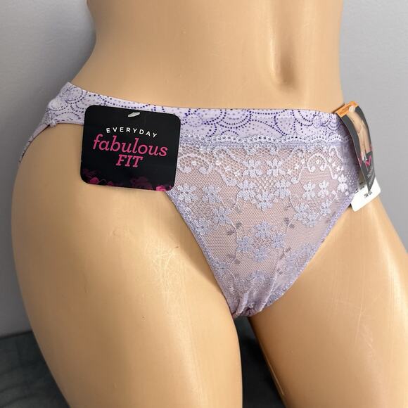 Maidenform One Fab Fit Tailored String Bikini Panty Size Small 5 DMFFSB Purple - Picture 1 of 9